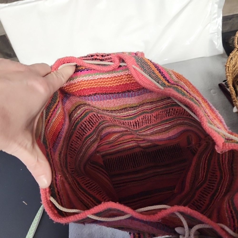 Multicolor Striped Women's Bag - Picture 4 of 4